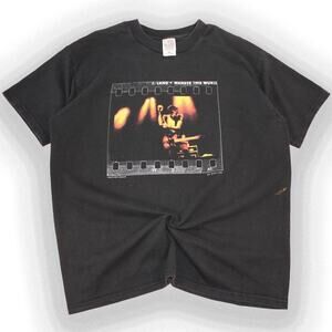 Black Vintage 90's Johnny Lang Graphic Band Tee